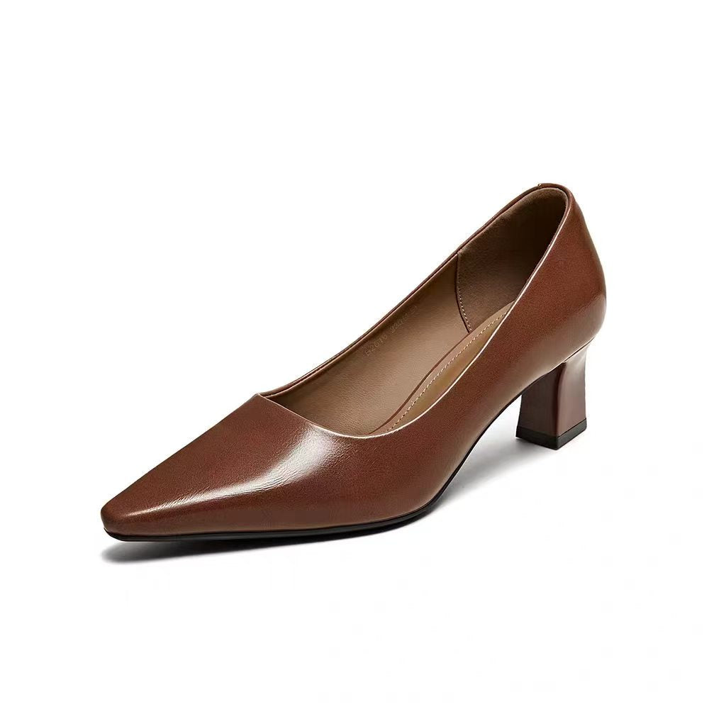 Block Heel Pumps - 黑色