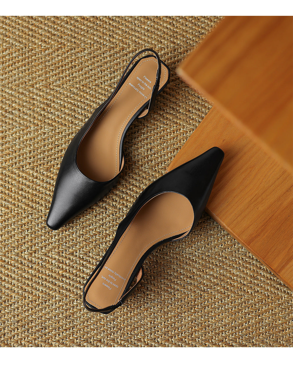 Pointed Slingback Block Heel