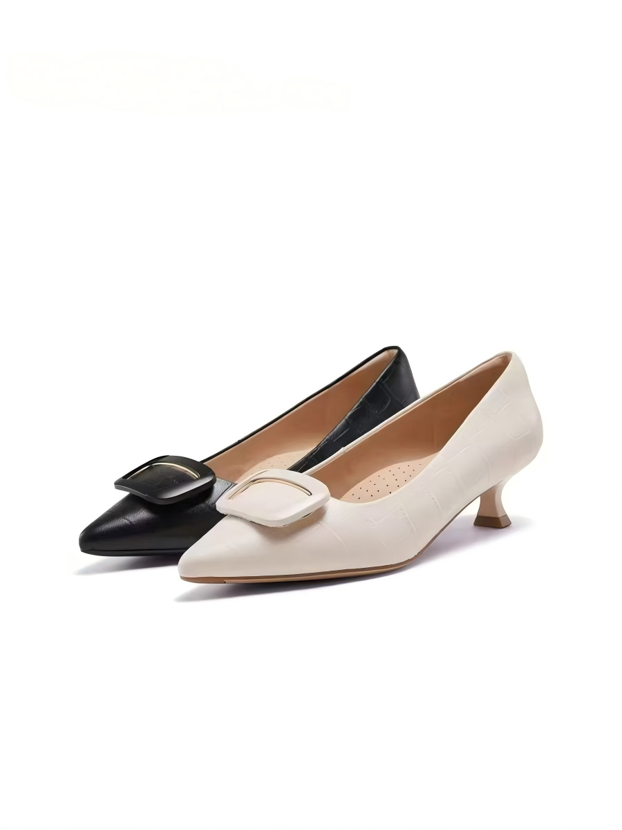 Bow Kitten Heel Pump 黑色