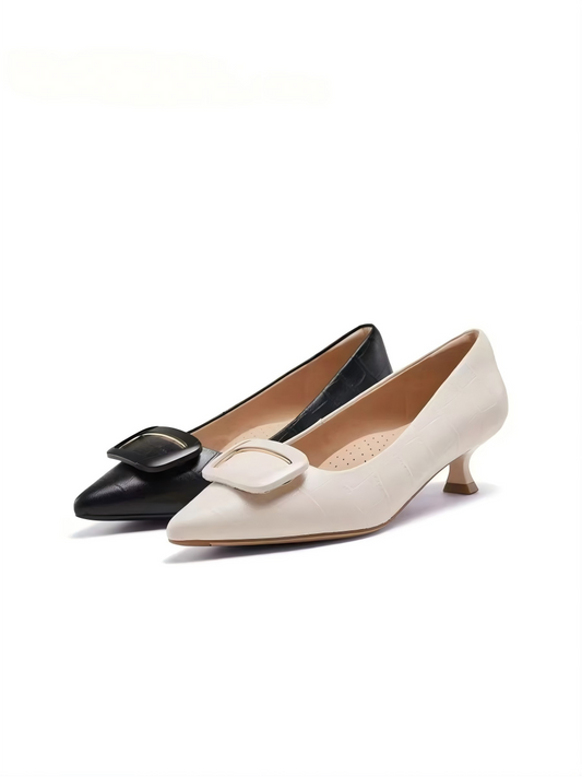 Bow Kitten Heel Pump 黑色