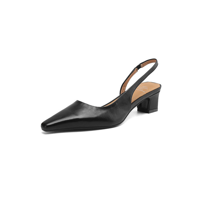 Pointed Slingback Block Heel